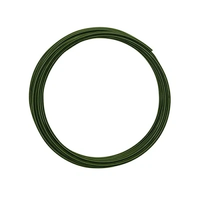 Obrázek Vaessen Creative hliníkový drát, tmavě zelený, 3 mm x m, drát pro kutily, dekorační floristický šperk metry ohebný na šperky 300