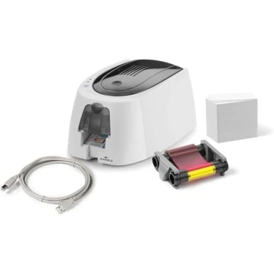 Obrázek Durable Tiskárna karet (Duracard ID 300 EU, vč. 100 plastových a 1 barevné pásky) kus, tříděné podle barvy, 891000