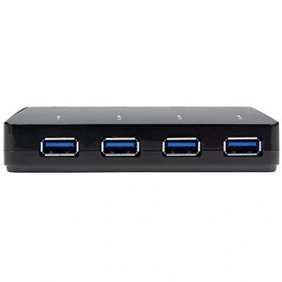 Obrázek StarTech.com USB 3.0 Hub plus dedizierter Ladeanschluss (4 Port 1 x 2.4 A Desktop Schnelllade Station) Schwarz