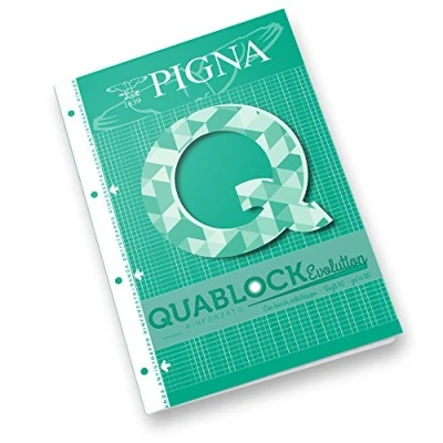 Obrázek Pigna 02112154 M collati Block mit 4 Löcher verstärkt A4, 40 Blatt, 5Stück
