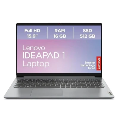 Obrázek Lenovo IdeaPad 1 notebook 15,6&quot; Full HD displej AMD Ryzen 5 7520U 16 GB RAM 512 SSD grafika Radeon Windows 11 Home šedý QWERTZ 3 měsíce Premium Care