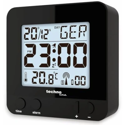 Obrázek Radiobudík Technoline WT 235 s dotykovým senzorem, plast, 8 x 2,5 cm, černá, 2.5 cm