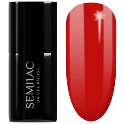 Obrázek Semilac UV lak na nehty 063 Legendary Red 7 ml kolekce Hottie