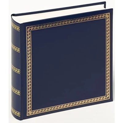 Obrázek walther design Fotoalbum modré 26 x 25 cm umělá kůže s vyražením, elegantní tloušťka MX 103 L