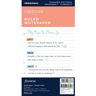 Obrázek Filofax 344003 Terminplaner, Clipbook Personal Papier liniert