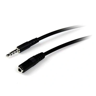 Obrázek StarTech.com 1m 3,5 mm 4pól. TRRS sluchátka prodlužovací kabel konektor/zdířka
