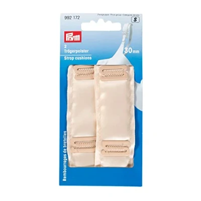 Obrázek Prym 992172 polstrování na ramínka 30 mm kůže, polyester, béžová, 2 kusy
