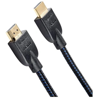 Obrázek Amazon Basics Opletený HDMI A kabel 0,9 m, černý