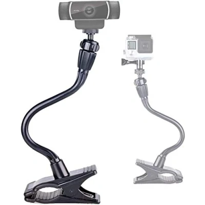 Obrázek Smatree® Nastavitelný upínací držák Jaws Flex s rozšířením husího krku 13,4&quot; pro GoPro Hero 2018/Hero 11/10/9/8/7/6/5/4/3/3+/2/1, secese/pro kompaktní fotoaparáty (závit 1/4&quot;).