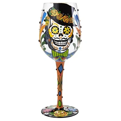 Obrázek Lolita Sugar Skulls Wine Glass