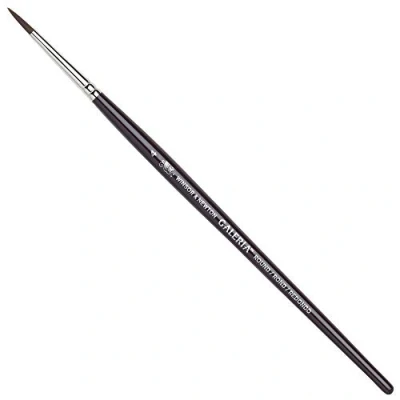 Obrázek Winsor &amp; Newton 5734004 Galeria akrylový štětec, ze syntetických vláken, ideální kontrola pro silnější barevné nanášení, krátká násada, kulatý štětec č. 4, 2,6 mm