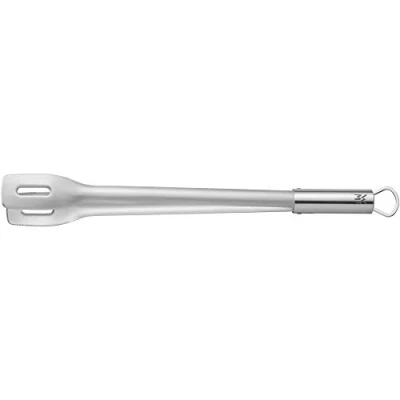 Obrázek WMF BBQ grilovací kleště dlouhé 44 cm, nerezová ocel Cromargan, zajišťovací mechanismus, prostorově úsporné, příbor na steaky, ryby, zeleninu