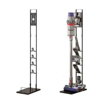 Obrázek Foho Držák stojanu kompatibilní s Dyson Gen5 V15s V15 V12 Slim V11 V10 V8 V7 V6, kovový držák, bez vrtání, pohyblivý, lze uložit vysavač a veškeré díly příslušenství