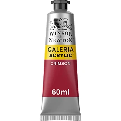Obrázek Winsor &amp; Newton 2120203 Galeria akrylová barva, vysoká pigmentace, stálobarevná, máslová konzistence, 60 ml tuba karmín