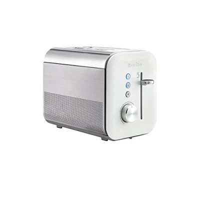 Obrázek Breville Toustovač na 2 plátky kolekce &quot;High Gloss&quot; s nastavitelným mechanismem toustování/zvedání bílý [VTT676]