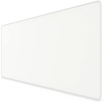 Obrázek TITANWOLF XXL podložka pod myš kompletní bílá Speed Gaming 900 x 400 mm na stůl Large Size zlepšuje přesnost &amp; rychlost Stabilní držení hladkých površích
