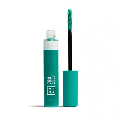 Obrázek 3INA MAKEUP The Color Mascara 793 tyrkysová řasenka s keratinem rozsah a definice pestrá pro citlivé oči dlouhotrvající vysoce pigmentovaná Vegan bez Cruelty