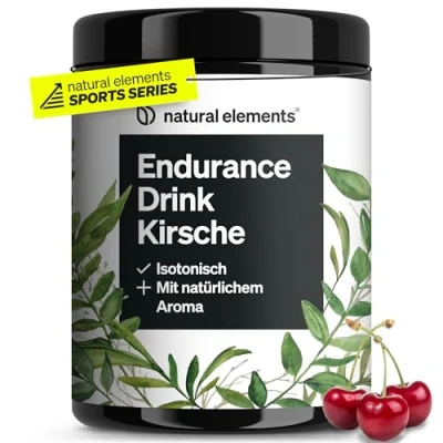 Obrázek Endurance Drink třešeň 600 g izotonického nápojového prášku pro vaši výdrž s 44 % maltodextrinu, 30 dextrózy, elektrolytů a sacharidů optimálně biologicky dostupný vyrobeno v Německu
