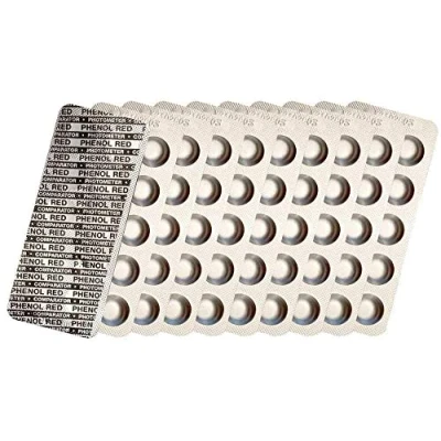 Obrázek harren24 Fotometr Testovací tablety chlór DPD1, DPD3, aktivní kyslík DPD4, hodnota pH fenol Red, alkalinity M, CYA, tester vody v bazénu 50 x 100 250 500x (fenol Red / 100x)