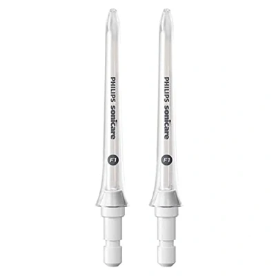 Obrázek Philips Sonicare Standardní tryska F1 pro ústní sprchy HX3042/00, dvojité balení; voda Flosser použití s bezdrátovým Power bílá