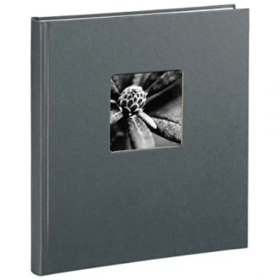 Obrázek Hama Fotoalbum &quot;Fine Art&quot; 29 x 32 cm, 50 stran (25 listů), s výřezem pro zasunutí obrázku, šedé