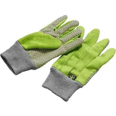 Obrázek HABA 304510 Terra Kids pracovní rukavice, rukavice velikost 5,5, s latexovými nopy, průhledné