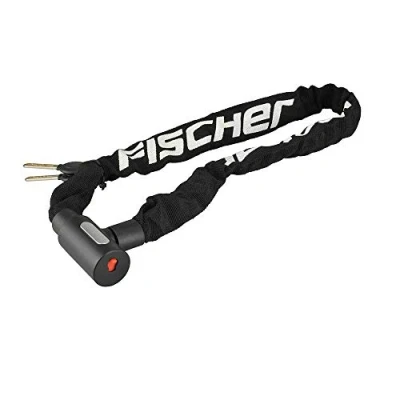 Obrázek FISCHER 85898 Řetězový zámek s klíči Průměr: 5 mm černý Délka: 90 cm