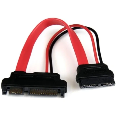 Obrázek StarTech.com Slimline SATA na adaptér S proudovým zdířkou/konektorem 15 cm Slim Serial ATA 13pin / 7+15pin