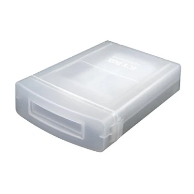 Obrázek ICY box IB AC602a ochranný z plastu pro 3,5&quot; (8,9 cm) pevné disky, stohovatelné (transparentní/matné), průsvitné, 3,5 palce
