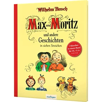 Obrázek Max und Moritz andere Geschichten in sieben Streichen: Sammelband &amp; Maus Molli Plisch Plum