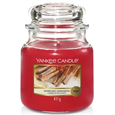 Obrázek Yankee Candle Vonná svíčka ve skle (středně velká) Sparkling Cinnamon Doba hoření až 75 hodin