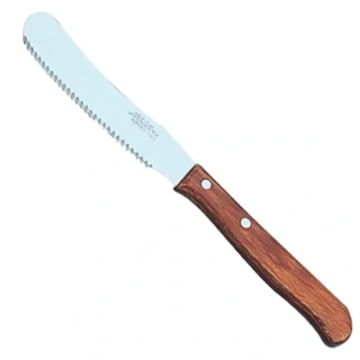 Obrázek Arcos Serie Latina Buttermesser Klinge Nitrum Edelstahl 90 mm HandGriff Pack Holz Farbe Braun