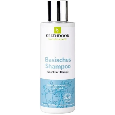 Obrázek GREENDOOR Základní bio šampon sporýš 200 ml bez sulfátového silikonu, přírodní péče o vlasy biologicky odbouratelná, vhodná pro venkovní použití, kosmetika