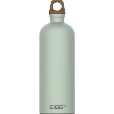 Obrázek SIGG Hliníková láhev na pití Traveller MyPlanet Repeat certifikováno klimaticky neutrální sycené nápoje zabezpečené proti vytečení lehké jako pírko bez BPA outdoor &amp; jóga matná bílá