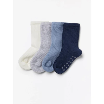 Obrázek Lindex 4 PACK Ponožky pro děti, Velikost: 13 14, Dusty blue