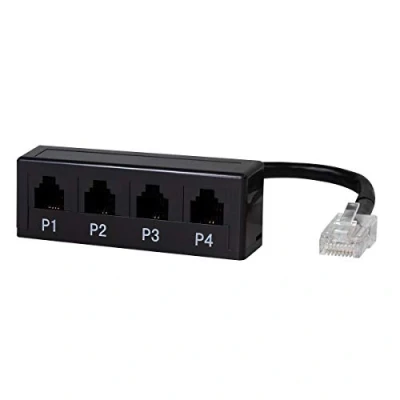 Obrázek 2direct GmbH Logilink 4 modulární rozdělovač adaptéru 1 * R45/4 Rj11, MP0036