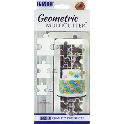 Obrázek PME MultiCutter für Kuchendesign, geometrisch, plastik, weiß, Set of 3