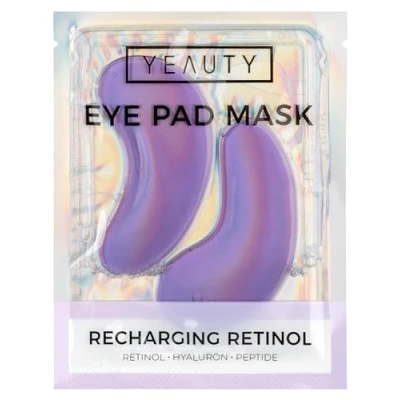 Obrázek YEAUTY RECHARGING RETINOL EYE PADS super měkké oční polštářky s anti aging sérem redukuje jemné linie a vrásky vyhlazuje pokožku kolem očí intenzivní vlhkost