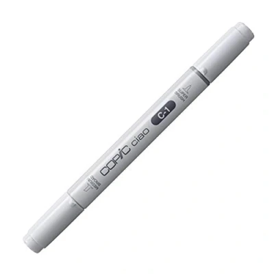 Obrázek COPIC Ciao Marker typ C 1, cool gray No. univerzální popisovač rozložení, se středně širokým a jedním štětcovým hrotem