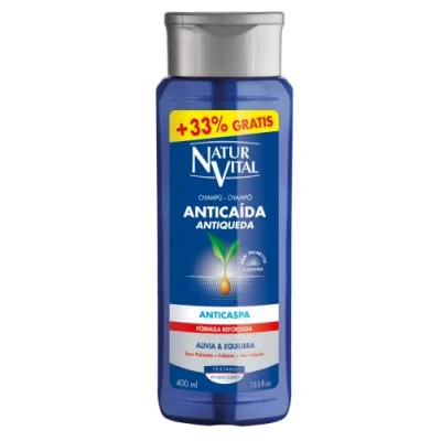 Obrázek Naturaleza y Vida šampon proti vypadávání vlasů vyživuje pokožku hlavy a reguluje lují lupy 400 ml