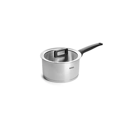 Obrázek Woll Hrnec s rukojetí Concept poklicí indukční, Ø 20 cm, výška 11 3,4 l vhodný pro všechny typy sporáků, ušlechtilá ocel, do trouby 200 , stříbrný