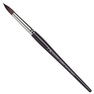 Obrázek Winsor &amp; Newton 5734014 Galeria akrylový štětec, ze syntetických vláken, ideální kontrola pro silnější barevné nanášení, krátká násada, kulatý štětec č. 14, 10 mm