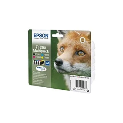 Obrázek Epson Original Durabrite Ultra, Multipack T1285 inkoustová patrona. Rozmanité barvy (černá, žlutá, purpurová, azurová)
