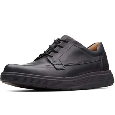 Obrázek Clarks Pánské Un Abode Ease Derbys, černá kůže