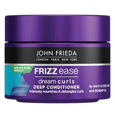 Obrázek John Frieda Frizz Ease Traumlocken Kur Obsah: 250 ml Dream Curls Deep Conditioner pečuje intenzivně, rozplétá a vyhlazuje přírodní lokny
