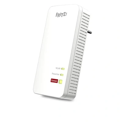 Obrázek Adaptér FRITZ!Powerline 1240 AX Single (Gigabit Powerline s Wi Fi 6, WLAN Access Point, ideální pro streamování médií, HD videa, internetové televize, 1 200 MBit/s, verze v němčině)