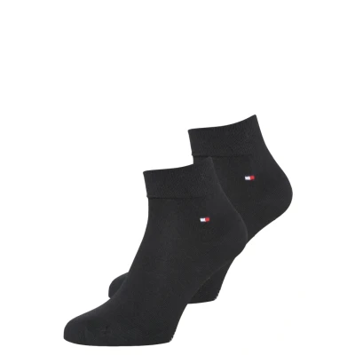 Obrázek Tommy Hilfiger MEN Quarter 2 PACK Ponožky, Muži, Velikost: 43 46, Black