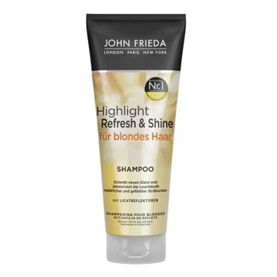 Obrázek John Frieda Highlight Refresh &amp; Shine Shampoo obsah: 250 ml nový lesk a intenzivní svítivost pro blond vlasy prameny