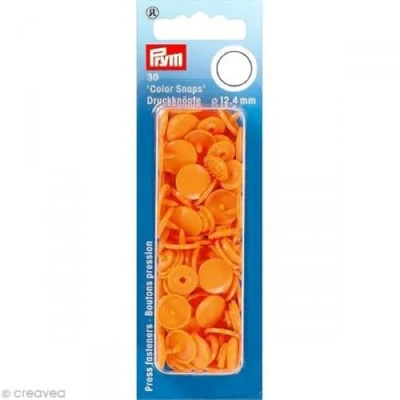 Obrázek Prym 393140 Color SnapServer knoflík Kolo 12,4 mm Oranžová, 30 kusů * prosím popis výrobku Respektujte