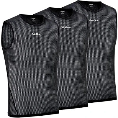 Obrázek GripGrab Ultralight balení 1 a 3 ks Cool Mesh letní cyklistické tílko bez rukávů pánské funkční tričko tenké